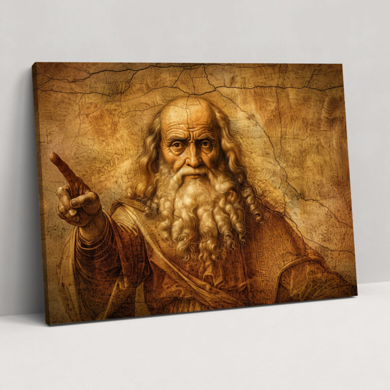Leonardo Da Vinci Rönesans Sanat Duvar Dekorasyonu - Kanvas Tablo Duvar Sanatı