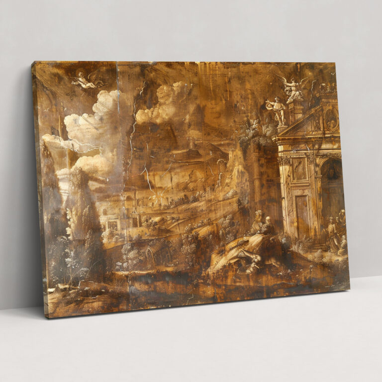 Rönesans İncil Sahne Duvar Sanatı - Leonardo Da Vinci Ev Dekorasyonu Kanvas Tablo