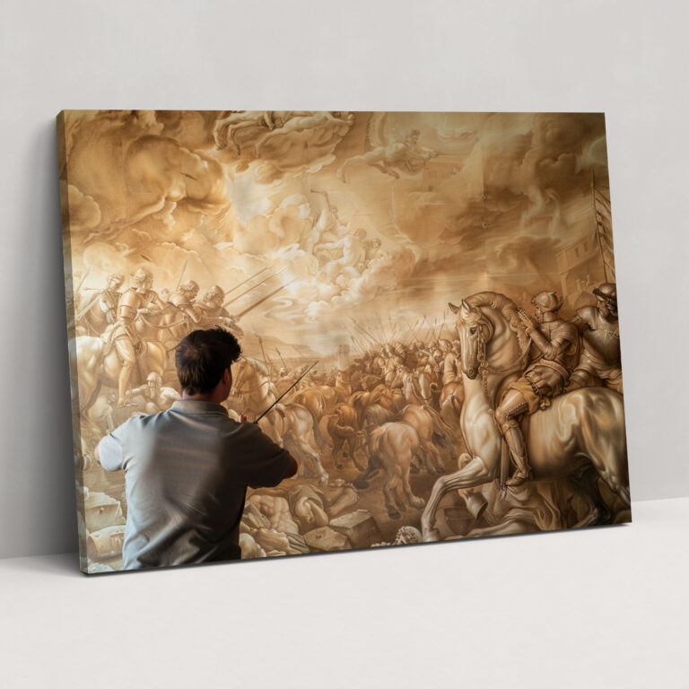 Leonardo Da Vinci Kanvas Tablo - Ünlü Sanatçı Leonardo Da Vinci'nin Eseri Kanvas Duvar Sanatı