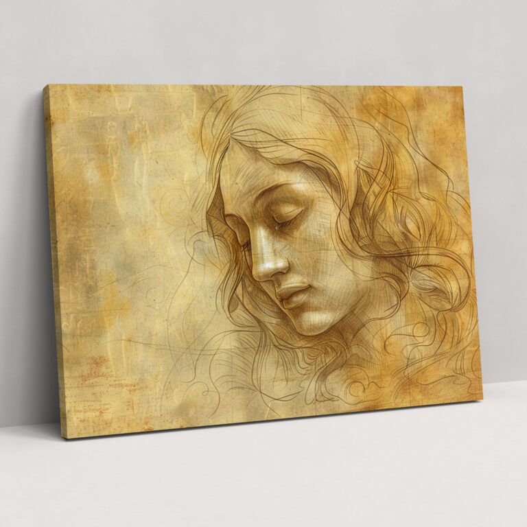 Leonardo Da Vinci Duvar Dekorasyonu - Kanvas Tablo Ev Dekorasyonu için Leonardo Da Vinci Eseri