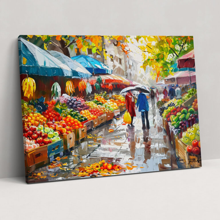 Leonid Afremov Tarzı Duvar Dekorasyonu - Kanvas Tablo Ev Dekorasyonu