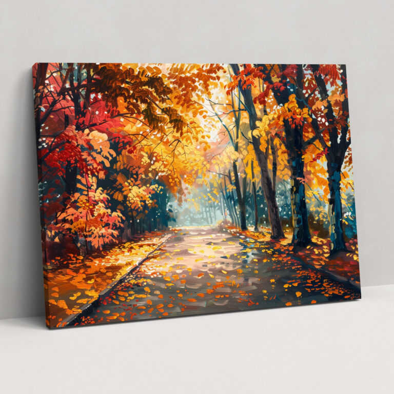 Sonbahar Parkı Leonid Afremov Kanvas Tablo Duvar Dekorasyonu - Leonid Afremov Ev Dekorasyonu Duvar Dekorasyonu Kanvas Duvar Sanatı