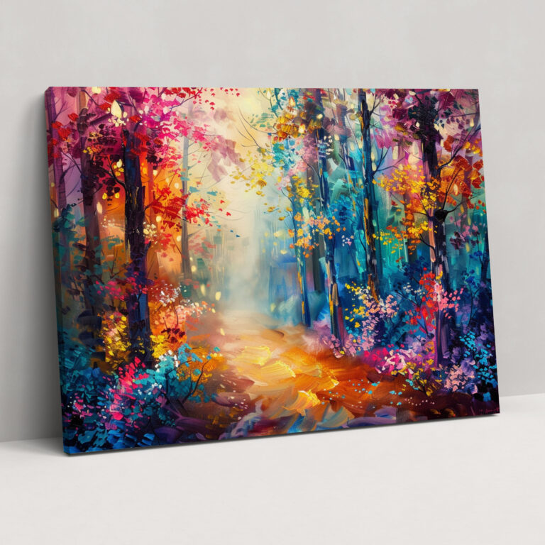 Leonid Afremov Tablosu Peri Ormanı Duvar Sanatı - Kanvas Ev Dekorasyonu