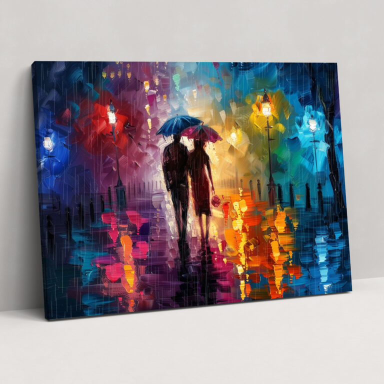 Leonid Afremov Kanvas Tablo Şehir Manzarası - Duvar Sanatı Ev Dekorasyonu