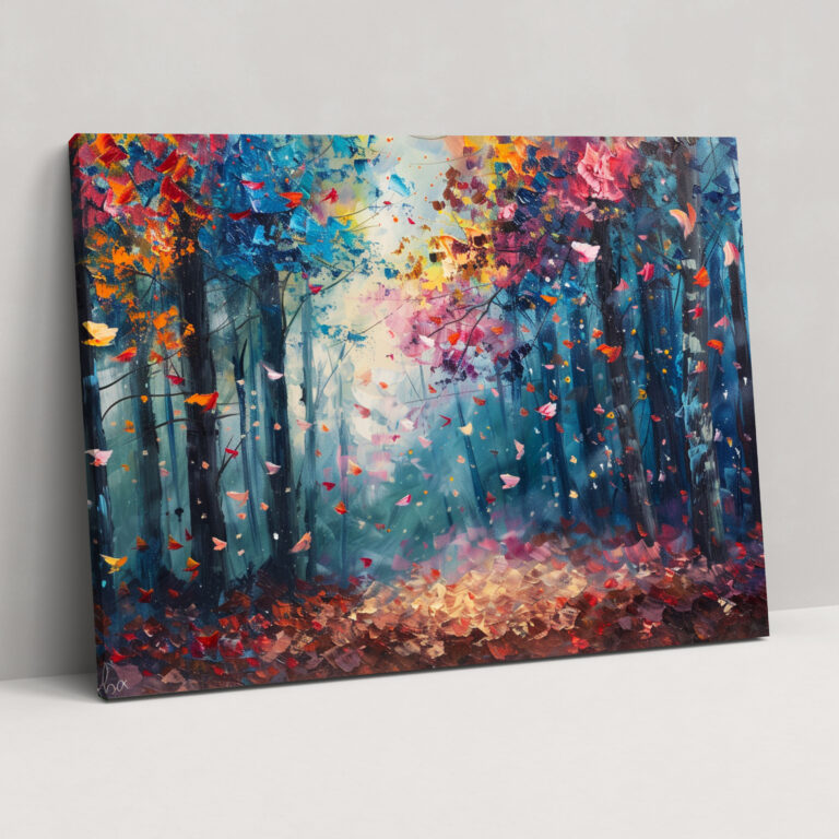Büyülü Orman Leonid Afremov Kanvas Tablo - Leonid Afremov Duvar Sanatı Duvar Dekorasyonu