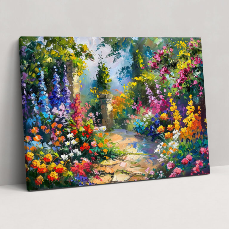 Leonid Afremov Çiçek Bahçesi Duvar Dekorasyonu - Ev Dekorasyonu Duvar Dekorasyonu Kanvas