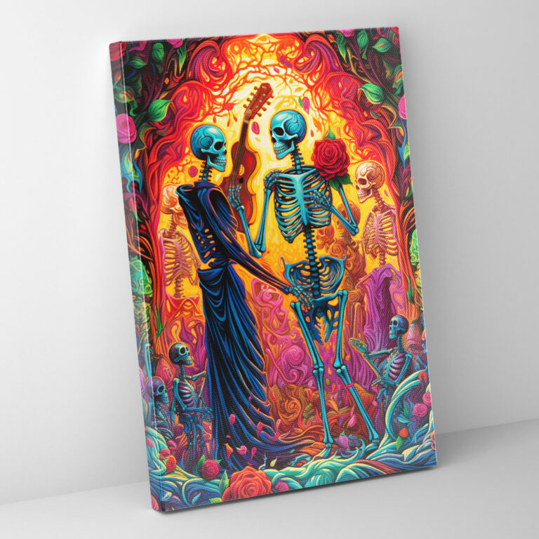 Los Muertos Duvar Süsü - İşlemeli Çiçek Desenleri Ev Dekorasyonu