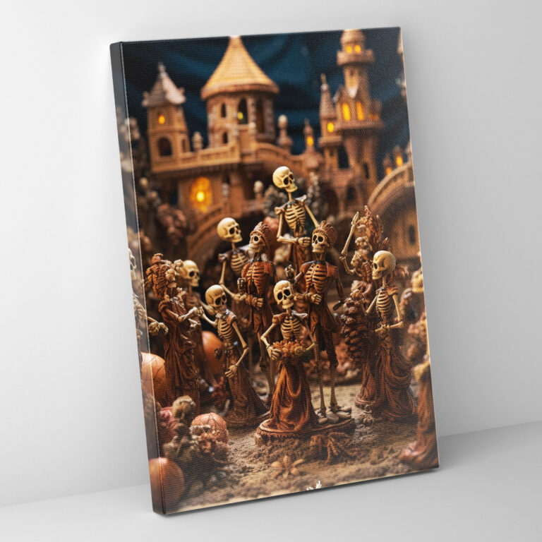 Los Muertos Duvar Dekorasyonu - Mistik Mezarlık Temalı Kanvas Tablo