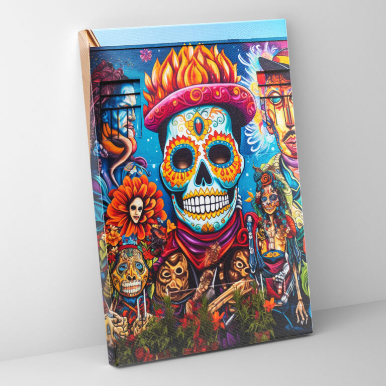 Los Muertos Duvar Süsü - Enerji Temalı Kanvas Tablo