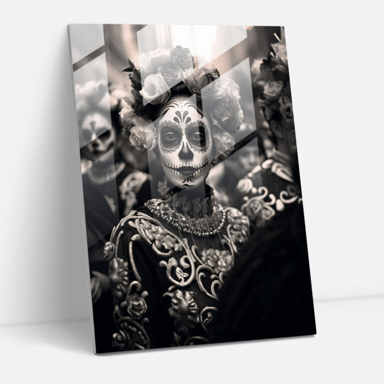 Los Muertos Duvar Dekorasyonu - Siyah Beyaz Fotoğraf Kanvas Tablo