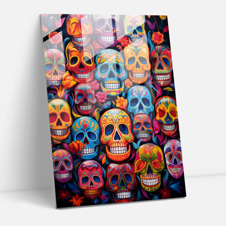 Los Muertos Cam Sanatı - Soyut Büyüleyici Modern Sanat