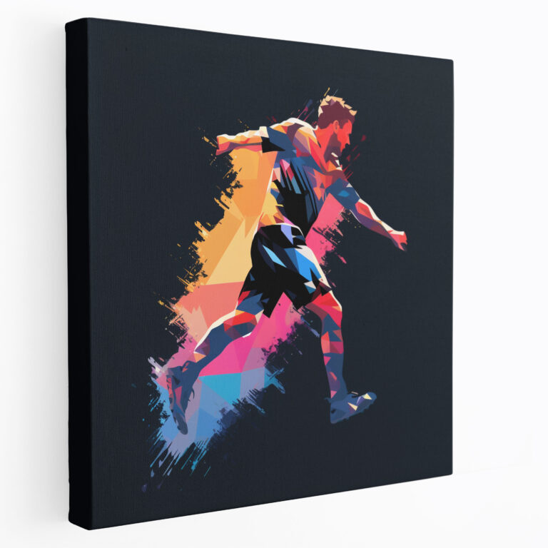 Minimalist Lionel Messi Futbol Tablosu - Futbolcu Lionel Messi Kanvas Tablo Duvar Dekorasyonu