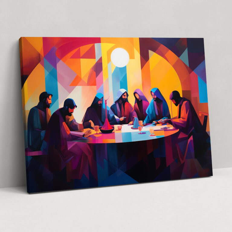 İsa'nın Son Akşam Yemeği Duvar Dekoru - Duvar Süsü Ev Dekorasyonu Duvar Sanatı