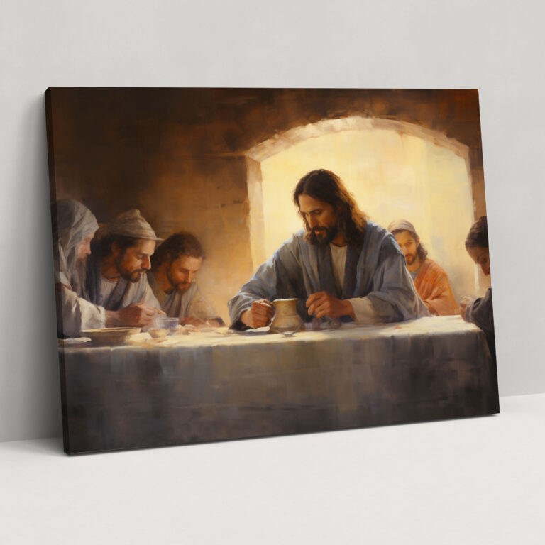 İsa'nın Son Akşam Yemeği Tablo Baskısı - İsa'nın Son Akşam Yemeği Duvar Sanatı Ev Dekorasyonu