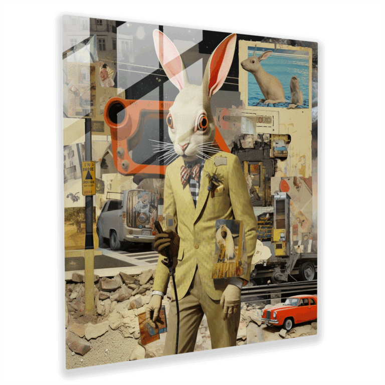 Oyuncu Postmodern Cam Tablosu: Elmer Fudd'un Mismatched Elementlerle Dolu Surrealist Dünyasında