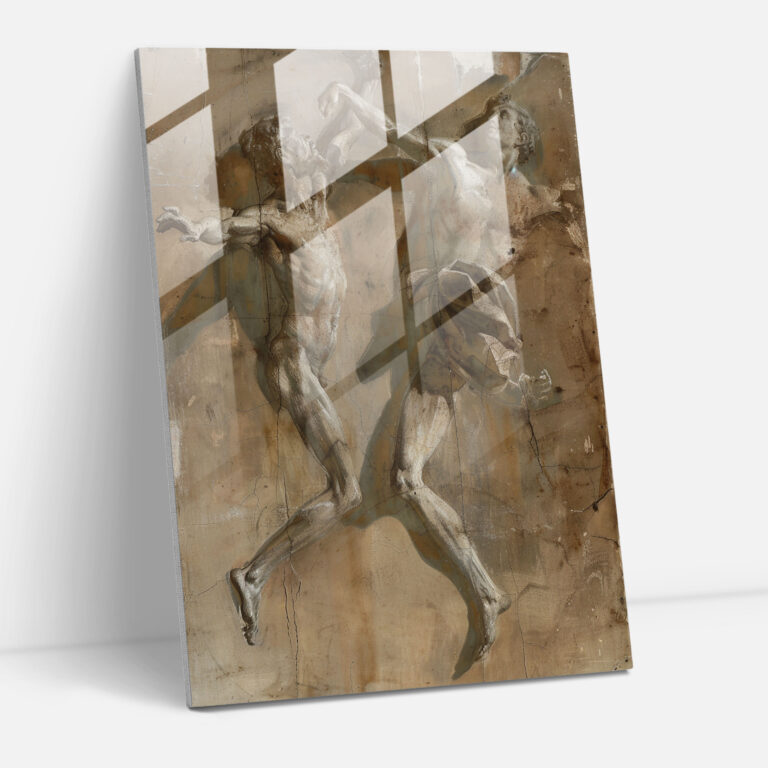 Mannerism Cam Tablo Duvar Sanatı - Mannerizm Duvar Dekorasyonu Cam Tablo Modern Sanat