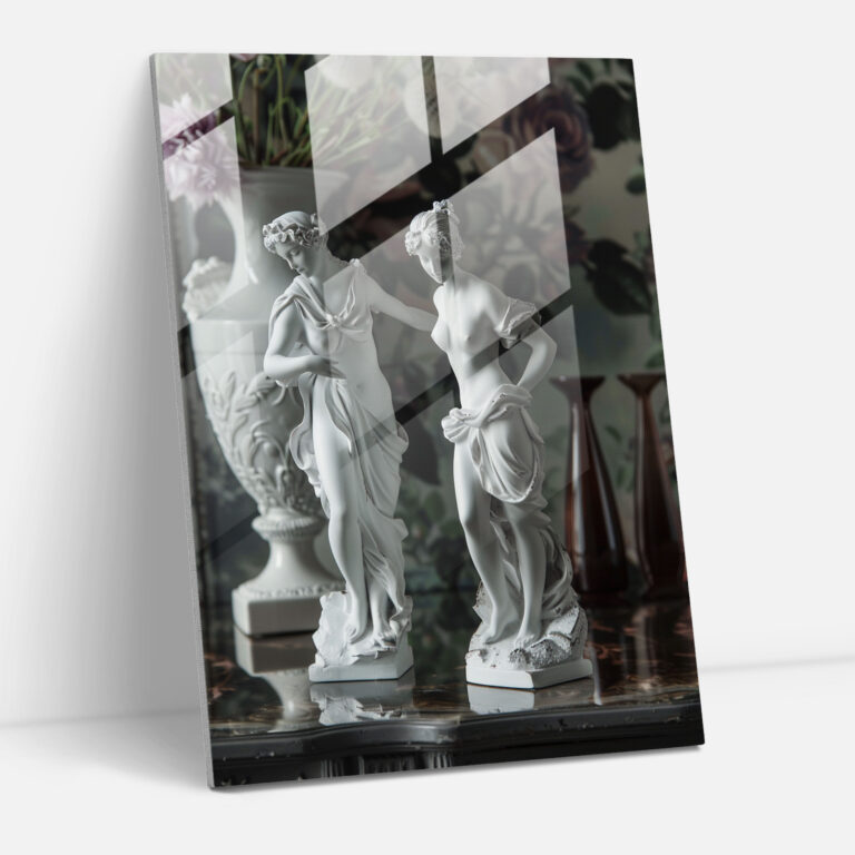 Mannerism Ev Dekorasyonu - Zarif Figürler - Modern Sanat Cam Sanatı
