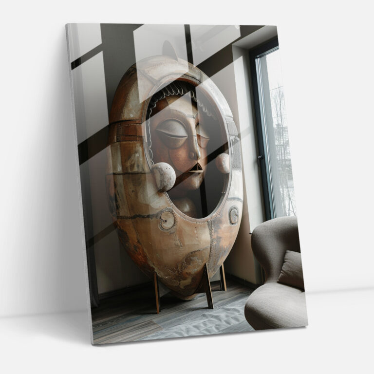 Mannerism Ev Dekorasyonu - Fantezi Unsurlar - Mannerism Cam Tablo Modern Sanat Ev Dekorasyonu