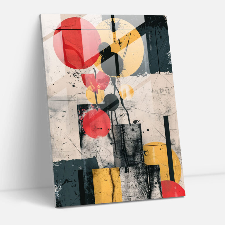Mannerism Cam Tablo - Soyut Huzur - Ev Dekorasyonu Modern Sanat
