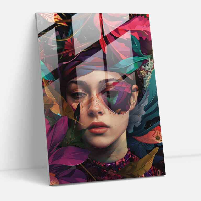 Mannerism Cam Tablo Sanatı - Dinamik Merak - Modern Sanat Duvar Dekorasyonu
