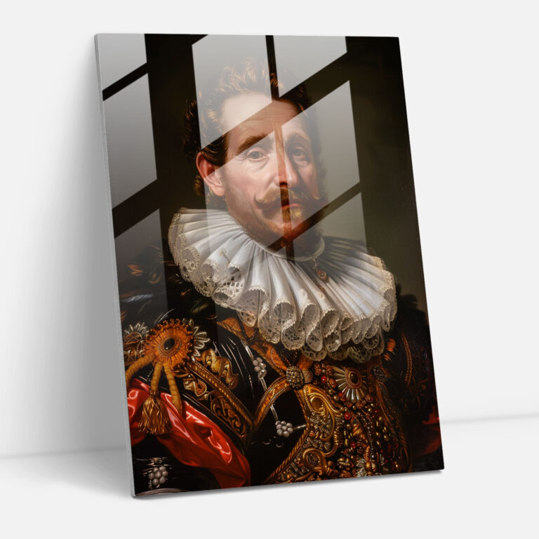 Mannerism Cam Tablo - Asil Adam Portresi - Modern Sanat