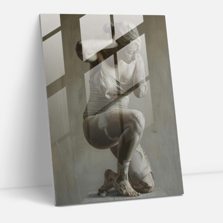 Mannerist Cam Duvar Sanatı - Abartılı Pozlar - Modern Sanat Duvar Dekorasyonu