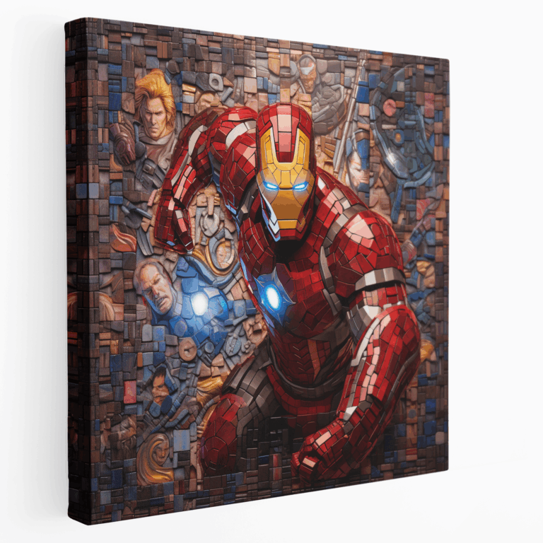 Marvel Mozaik Başyapıt Kanvas Tablo Baskı