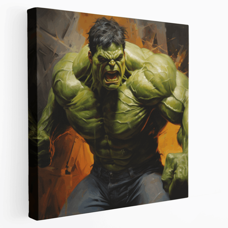 Gerçekçi Hulk Yağlı Boya Kanvas Tablo Baskı
