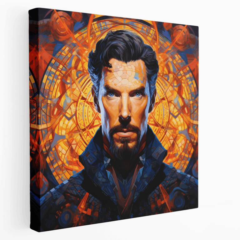 Geometrik Doktor Strange Kanvas Tablo Baskı