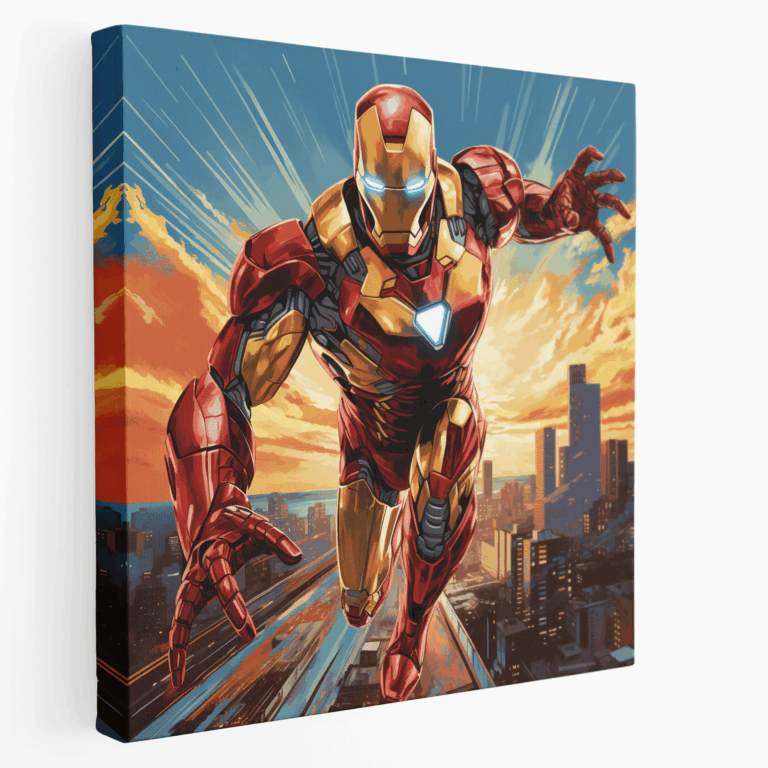 Pop Art Iron Man Kanvas Tablo Baskı