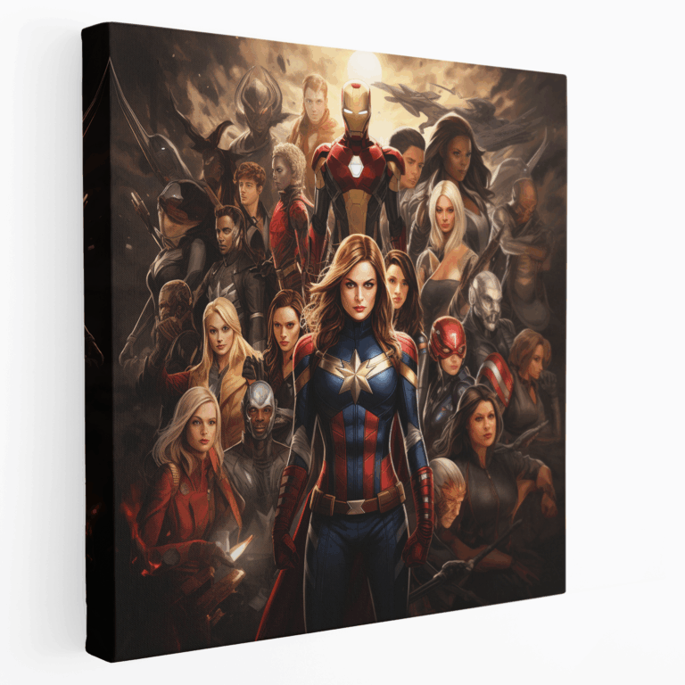 Marvel Güçlü Kadınlar Kanvas Tablosu