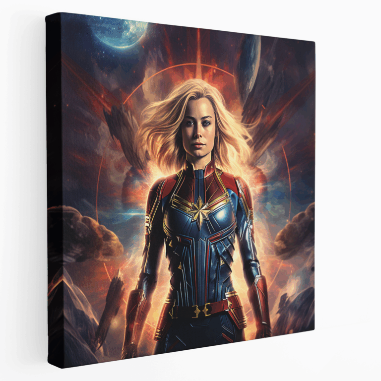 Kaptan Marvel Kozmik Güç Kanvas Tablo