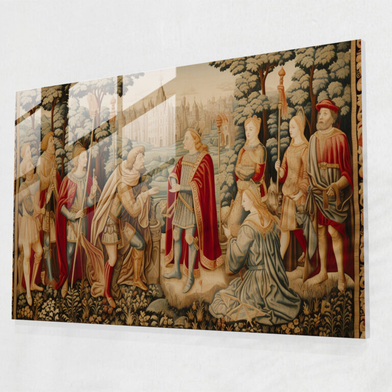 Ortaçağ Evi Dekorasyonu - Modern Sanat Kanvas Tablosu
