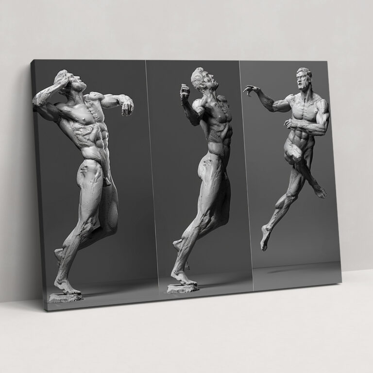 Michelangelo Duvar Dekorasyonu - Duvar Sanatı Kanvas Tablo Sanat Dekorasyonu