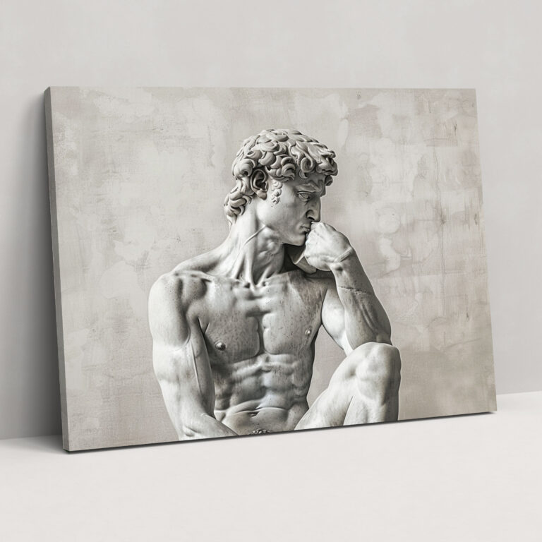 Klasik Mermer Michelangelo Kanvas Tablo - Michelangelo Ev Dekorasyonu