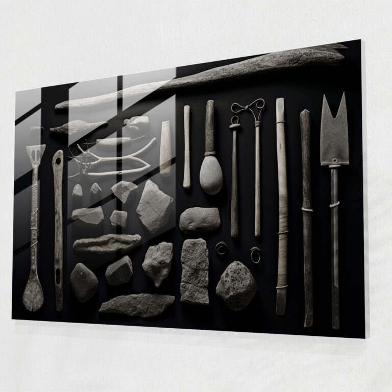 Orta Taş Devri Cam Tablosu: Minimalist Fotoğrafçılık - Orta Taş Devri Modern Sanat Cam Sanatı Araçlar