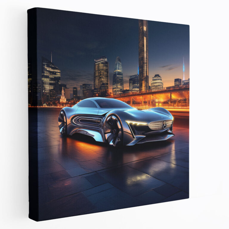 Mercedes Gelecekçi Kanvas Tablo - Mercedes Gelecekçi Sanat İnovasyon