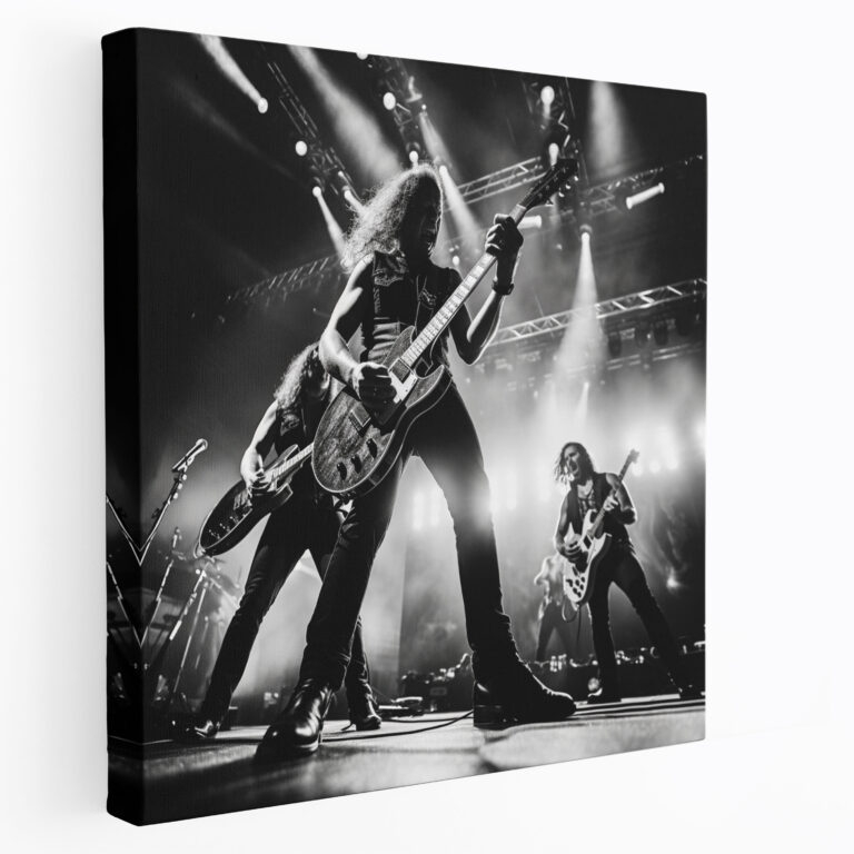 Metallica Canlı Performans Duvar Sanatı: Metallica Duvar Sanatı Kanvas Tablo Canlı Performans