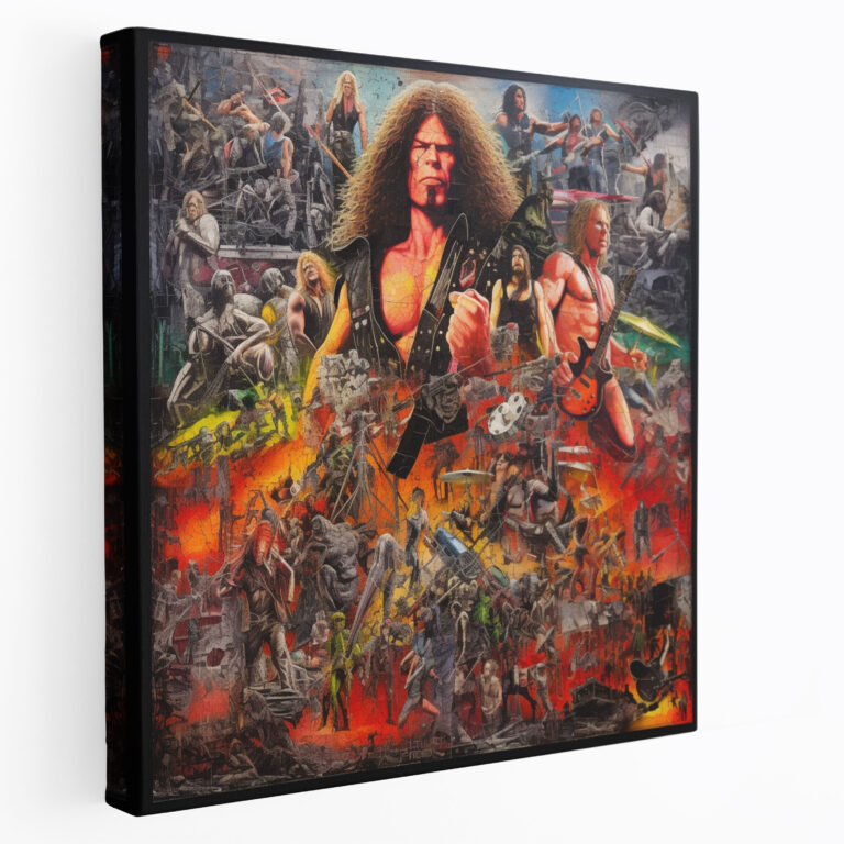 Metallica Albüm Kapakları Duvar Sanatı - Metallica Albüm Kapakları Duvar Dekorasyonu Kanvas Tablo