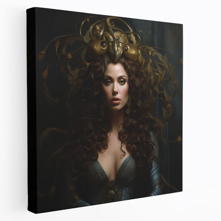 Medusa Duvar Sanatı - Zarafet ve Asaletin Kanvas Tablosu