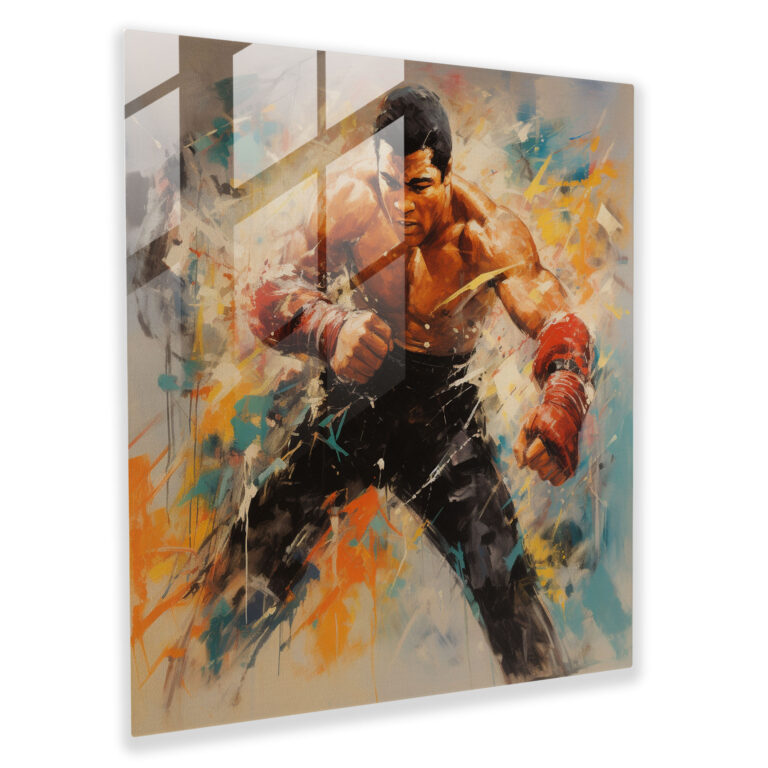 Muhammad Ali Cam Tablo - Etkileyici Sanat Modern Sanat