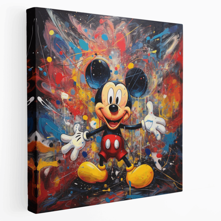 Kozmik Mickey Mouse Kanvas Tablo