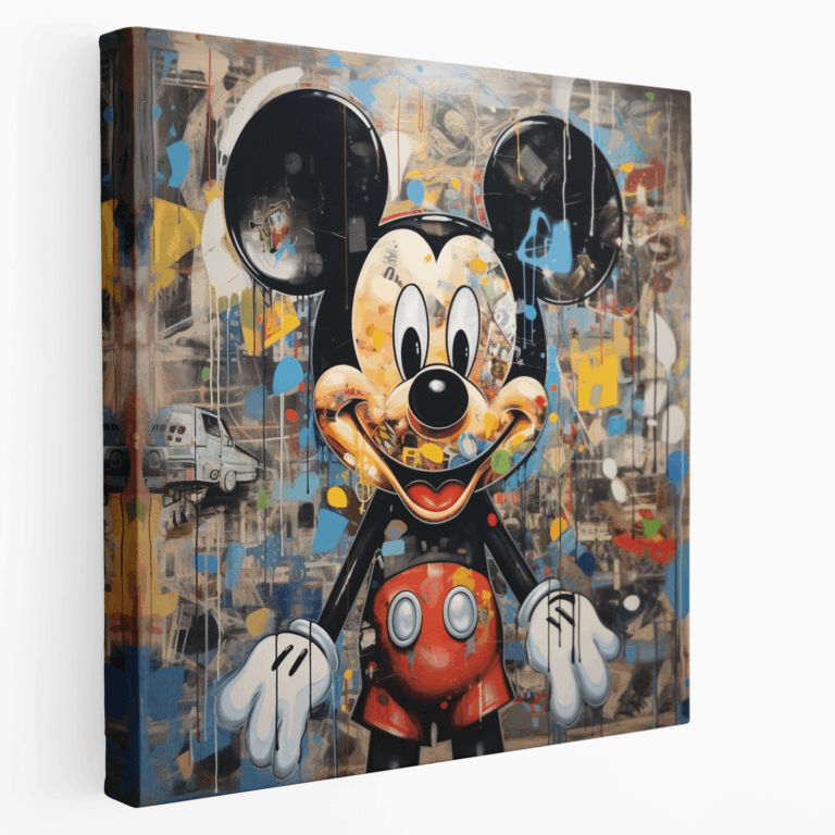 İkonik Anlar Mickey Mouse Kanvas Tablo