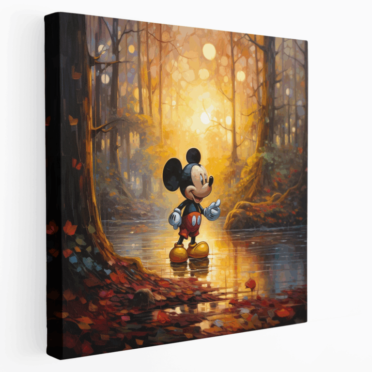 Mickey Mouse Orman Macerası Kanvas Tablo