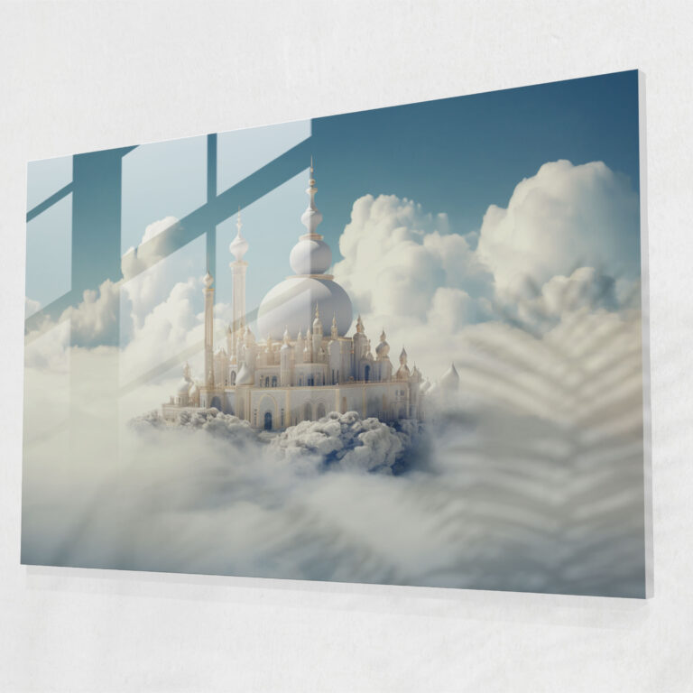 Sürrealist Cam Tablo Cami - Cami Cam Duvar Sanatı Modern Sanat Sürrealist