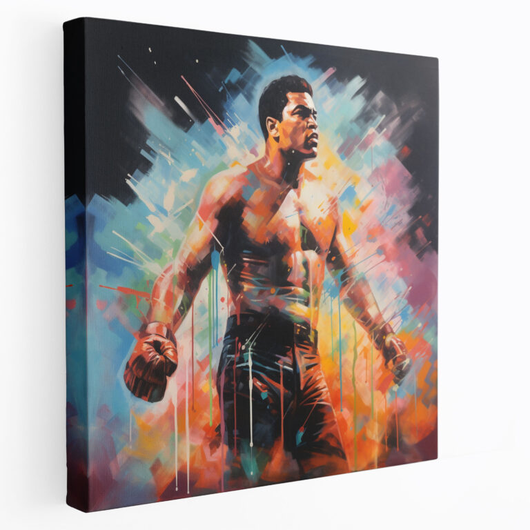 Muhammad Ali Kanvas Tablo - Kararlılık ve Sanat Duvar Dekorasyonu
