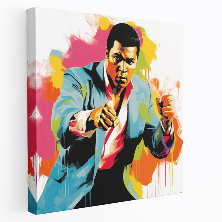 Muhammad Ali Duvar Sanatı - Heyecan Kanvas Tablo