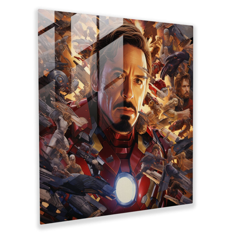 Marvel Gerçekçi Cam Tablo - Marvel Duvar Dekorasyonu Modern Sanat Film Kareleri