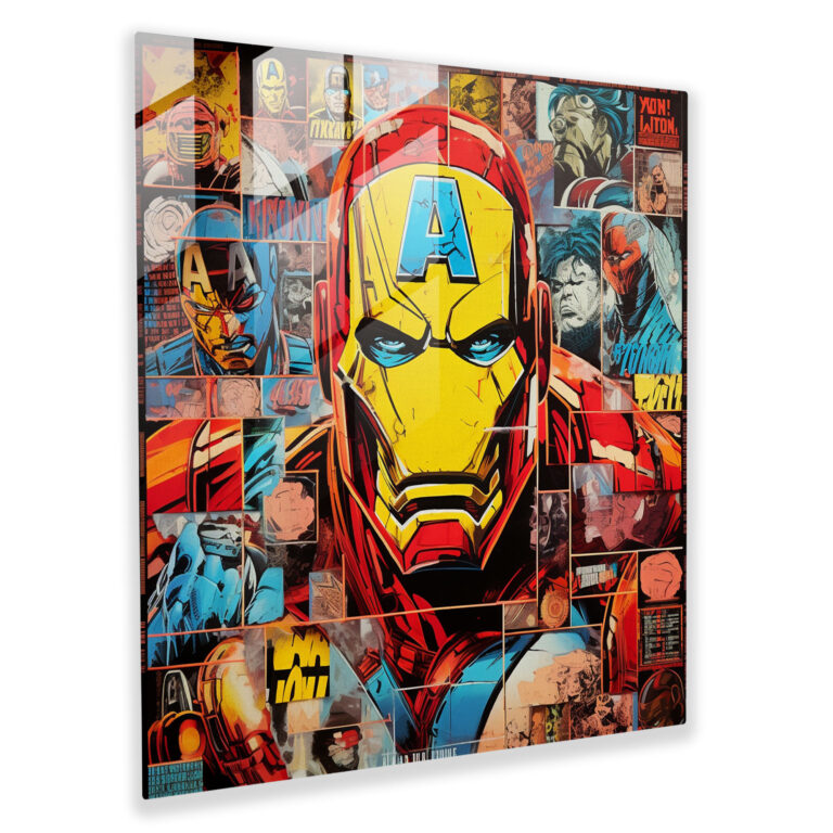 Marvel Pop Art Cam Tablo - Marvel Cam Sanatı Ev Dekorasyonu