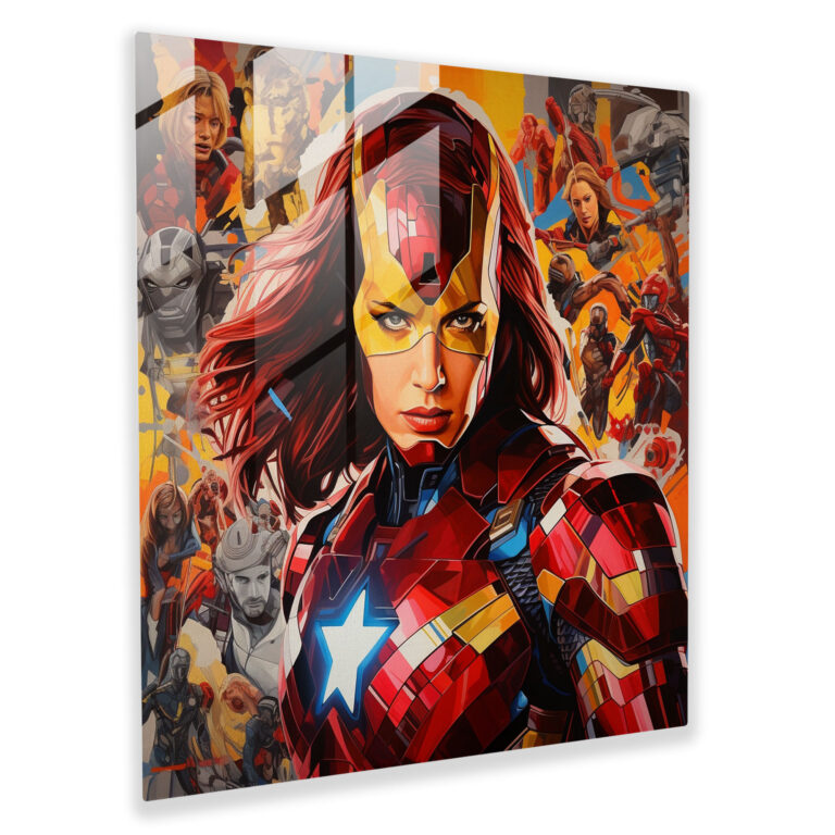 Marvel Pop Art Cam Tablo - Marvel Karakterleri Ev Dekorasyonu Pop Art